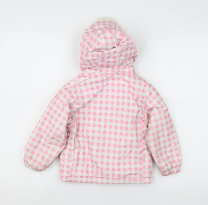 Trespass Girls Pink Waterproof Puffer Jacket 2 Years