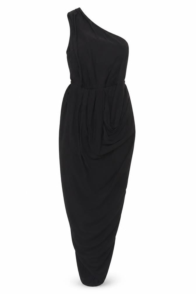 Club L London Women's Black One Shoulder Dress Size 6