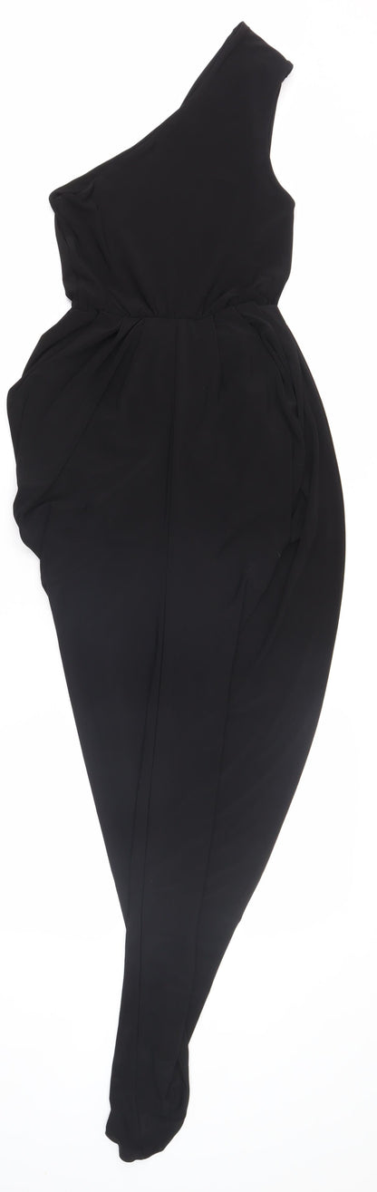 Club L London Women's Black One Shoulder Dress Size 6