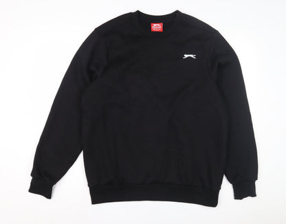 Mens UK Size M Slazenger Black Pullover Sweatshirt