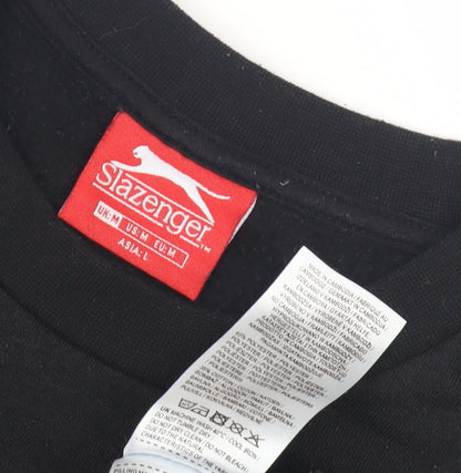 Mens UK Size M Slazenger Black Pullover Sweatshirt