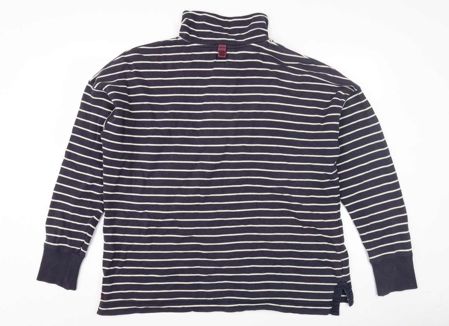 Unisex Adults UK Size L Joules Blue Henley Sweatshirt