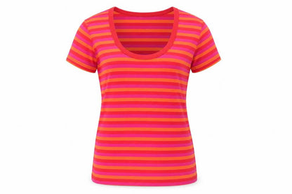 Womens UK Size L Country Casuals Multicoloured Basic T-Shirt