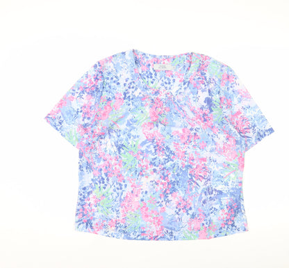 HONOR MILLBURN Women Multicoloured Floral T-Shirt M