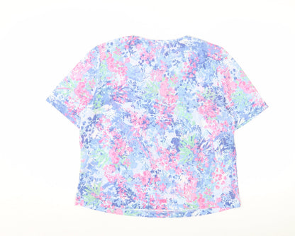 HONOR MILLBURN Women Multicoloured Floral T-Shirt M