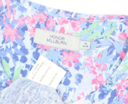 HONOR MILLBURN Women Multicoloured Floral T-Shirt M