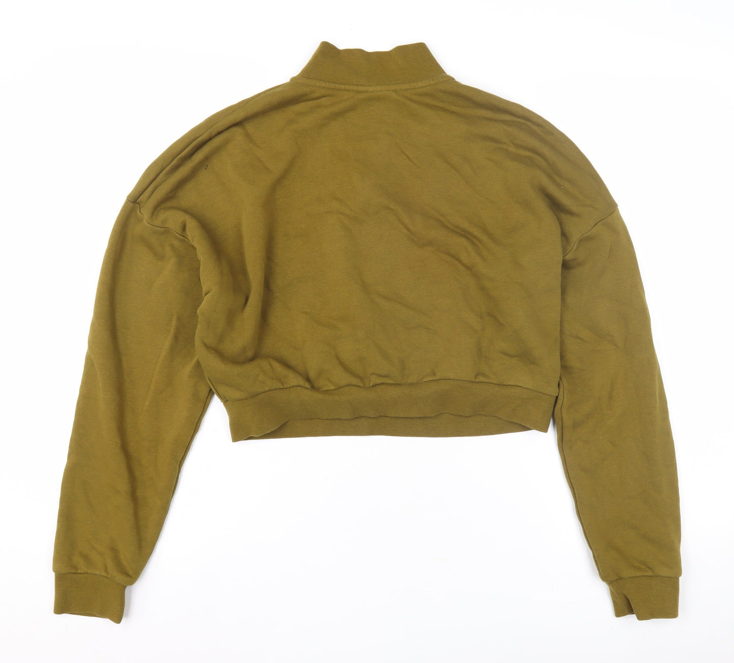 Nike Women's Green Pullover Sweatshirt, S, High Neck, 1/2 Zip