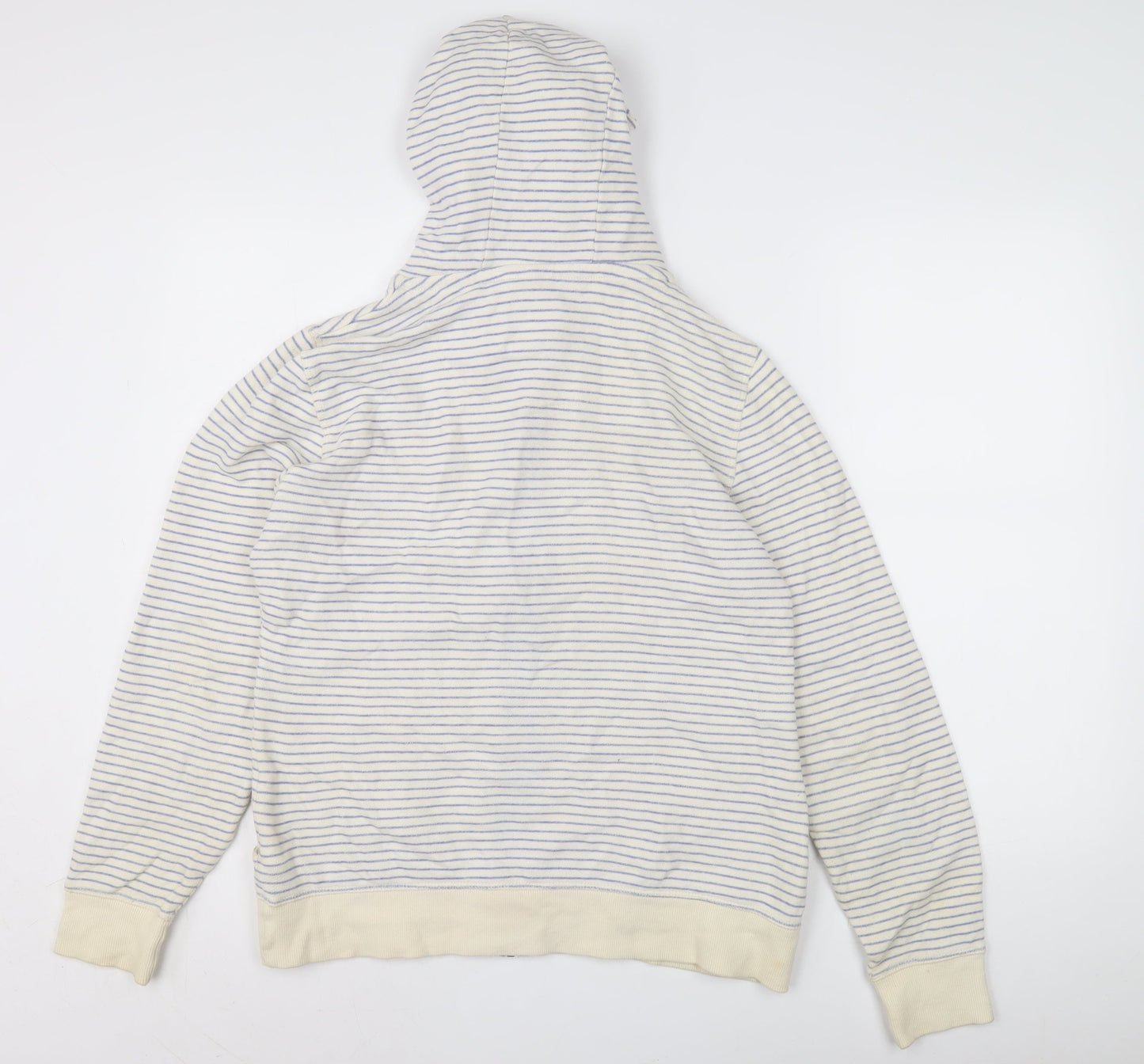 Mantaray Women’s Ivory Striped Hoodie, Size 12