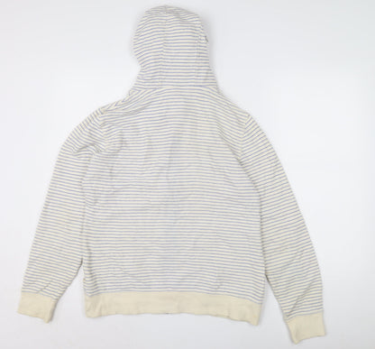 Mantaray Women’s Ivory Striped Hoodie, Size 12