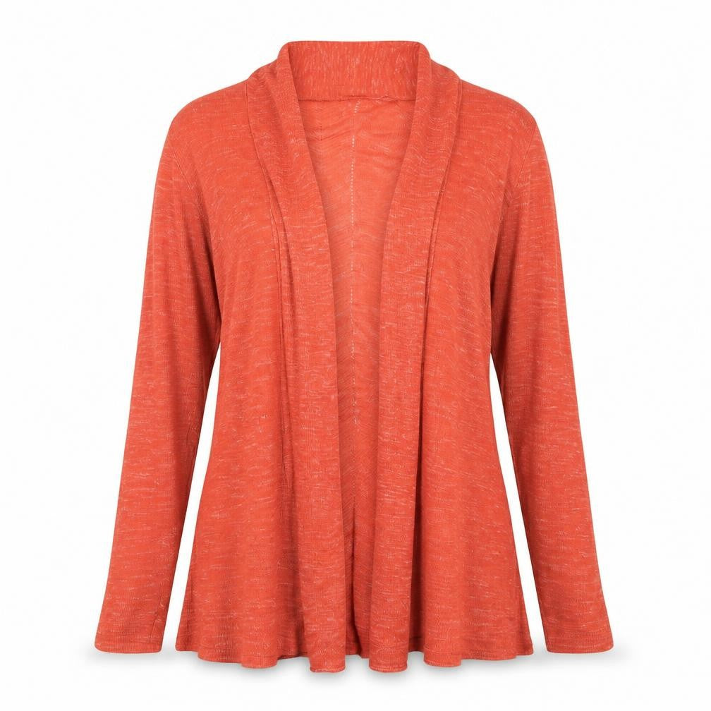 Womens UK Size M Isle Orange Cardigan Jumper