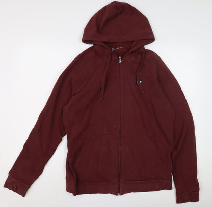 Under Armour Men's Red Full Zip Hoodie, Size M