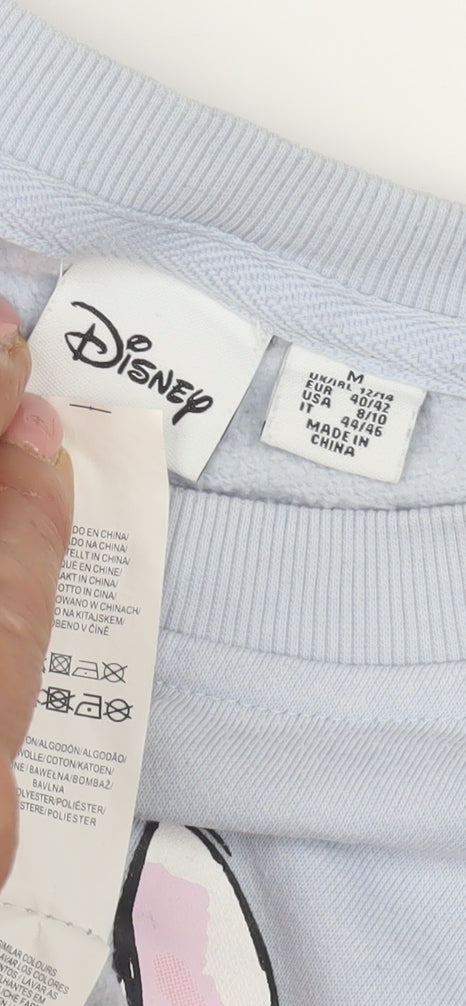 Womens UK Size 12 Disney Blue Pullover Sweatshirt