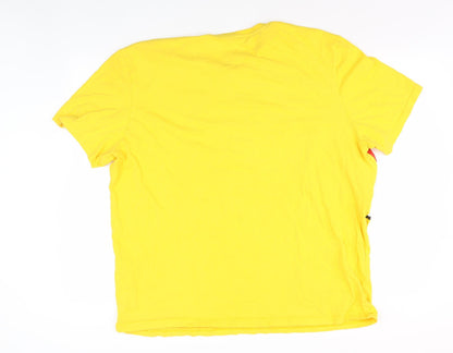 George Yellow 2XL Unisex BBC Cartoon T-Shirt