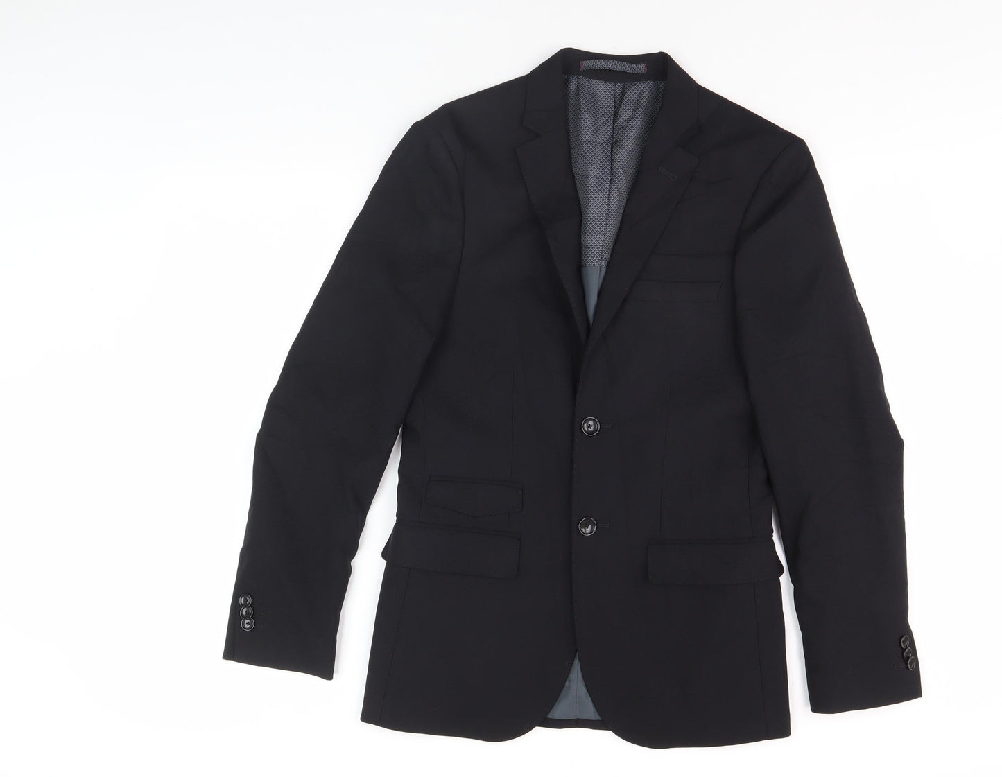 Mens UK Size M Marks and Spencer Black Basic Jacket