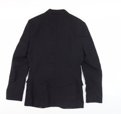 Mens UK Size M Marks and Spencer Black Basic Jacket