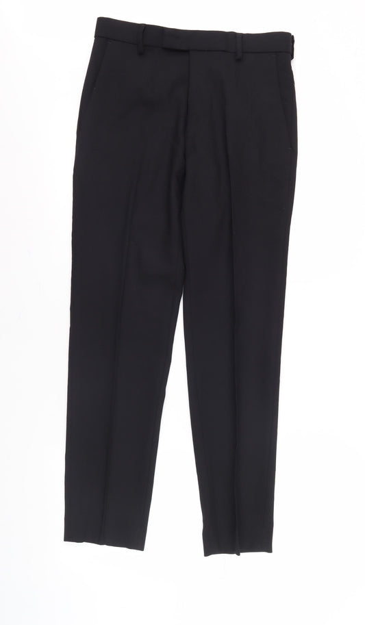 Marks and Spencer Men's Black Slim Trousers 28W 31L