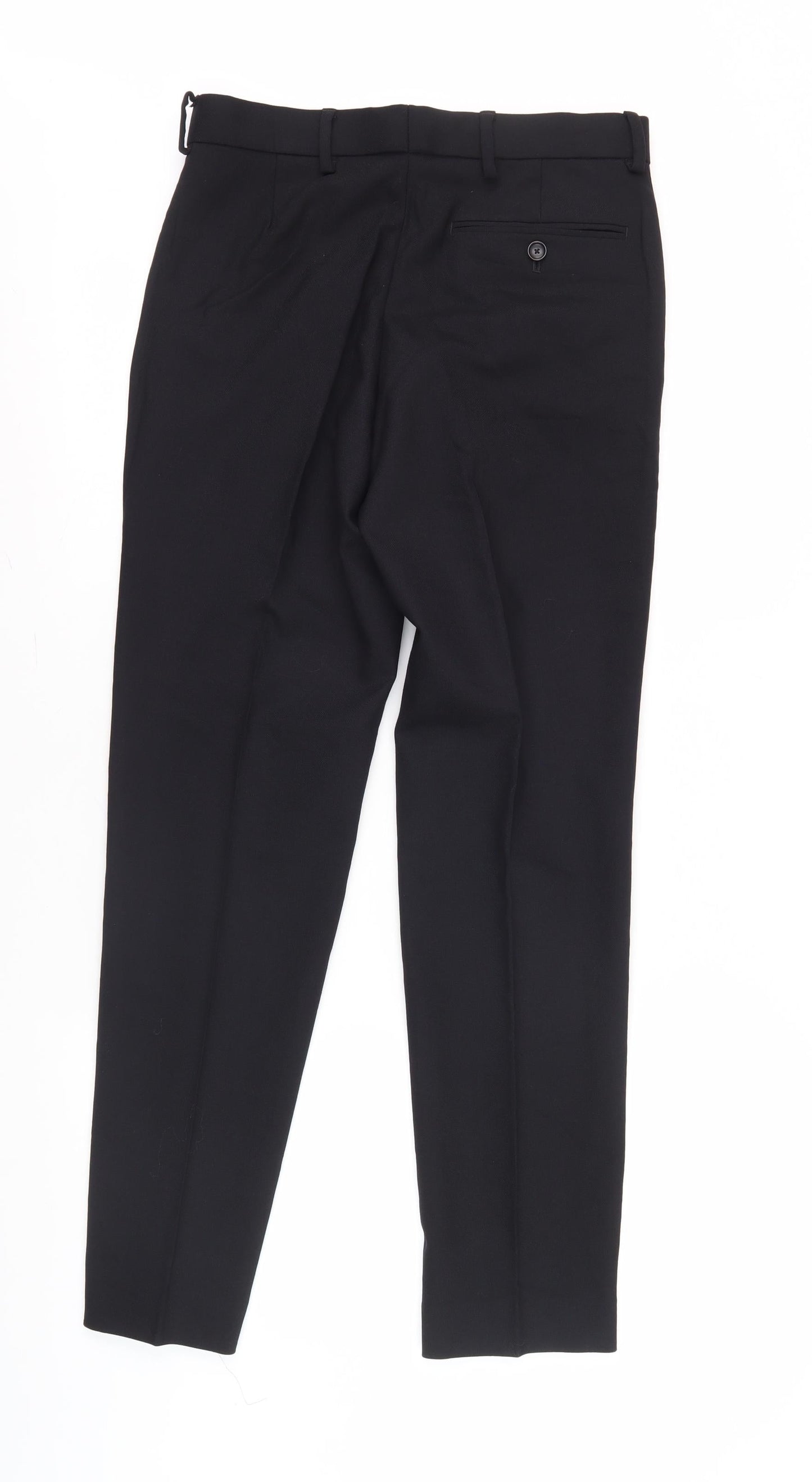 Marks and Spencer Men's Black Slim Trousers 28W 31L