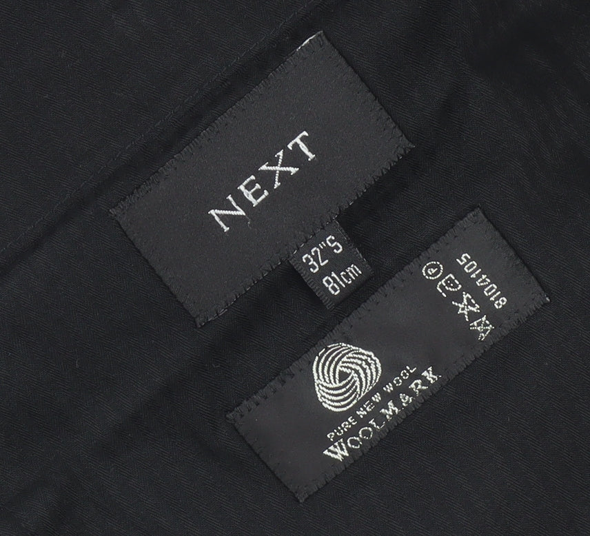Mens UK Size 32 NEXT   Black Trousers