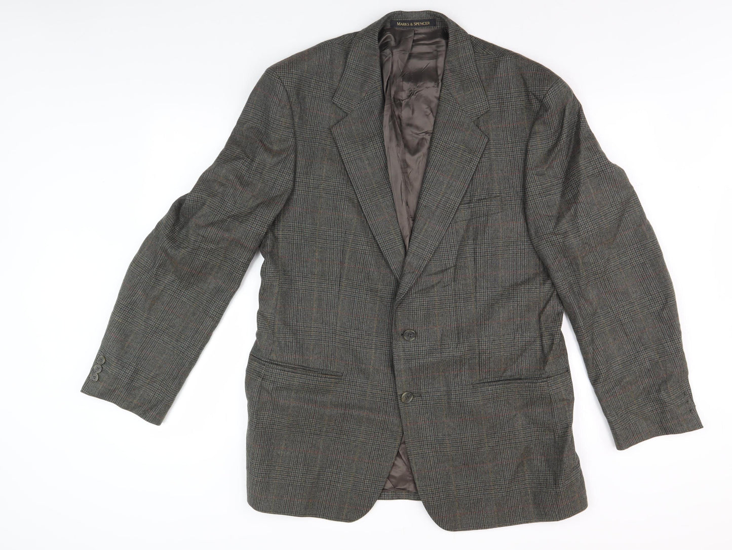 Mens UK Size M Marks and Spencer Green Basic Jacket