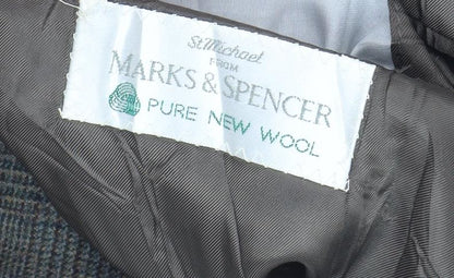 Mens UK Size M Marks and Spencer Green Basic Jacket