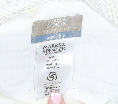 Marks and Spencer Men's Navy Dress Pants, Size 30