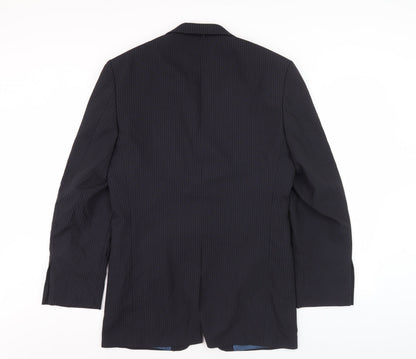 Mens UK Size 36 Marks and Spencer Regular Blue Suit Jacket