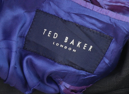 Mens UK Size 48 R Ted Baker Black Basic Jacket