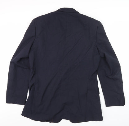 Mens UK Size 40 in Daniel Drescott Blue Basic Jacket