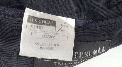 Mens UK Size 40 in Daniel Drescott Blue Basic Jacket