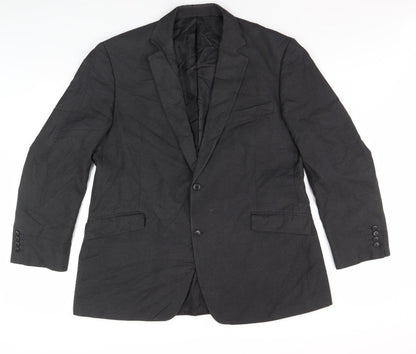 Mens UK Size M  Black Basic Jacket