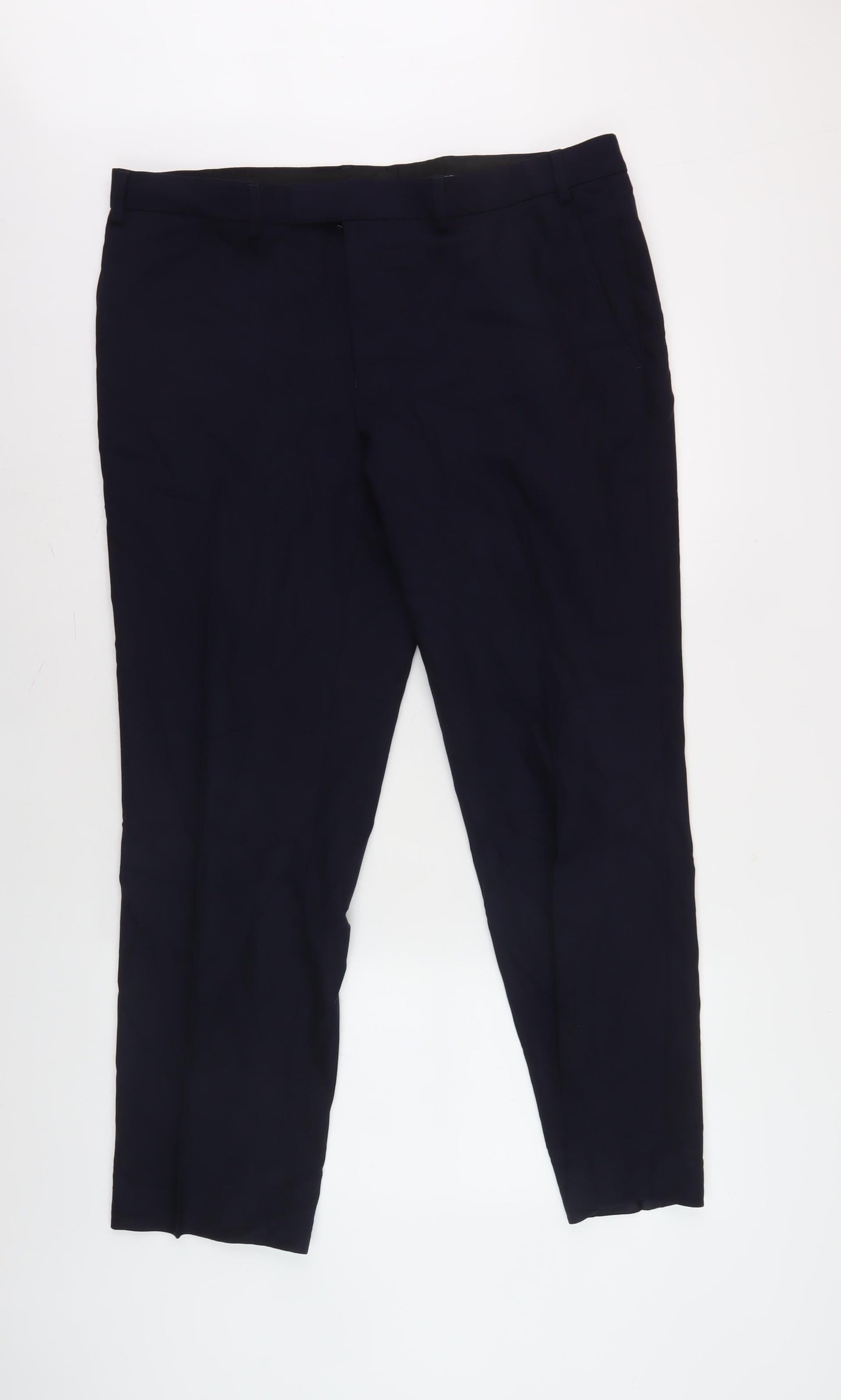 Marks and Spencer Men's Blue Slim Trousers 38