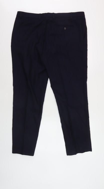 Marks and Spencer Men's Blue Slim Trousers 38