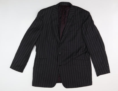 Mens UK Size 48 Chester Barrie Black Basic Jacket