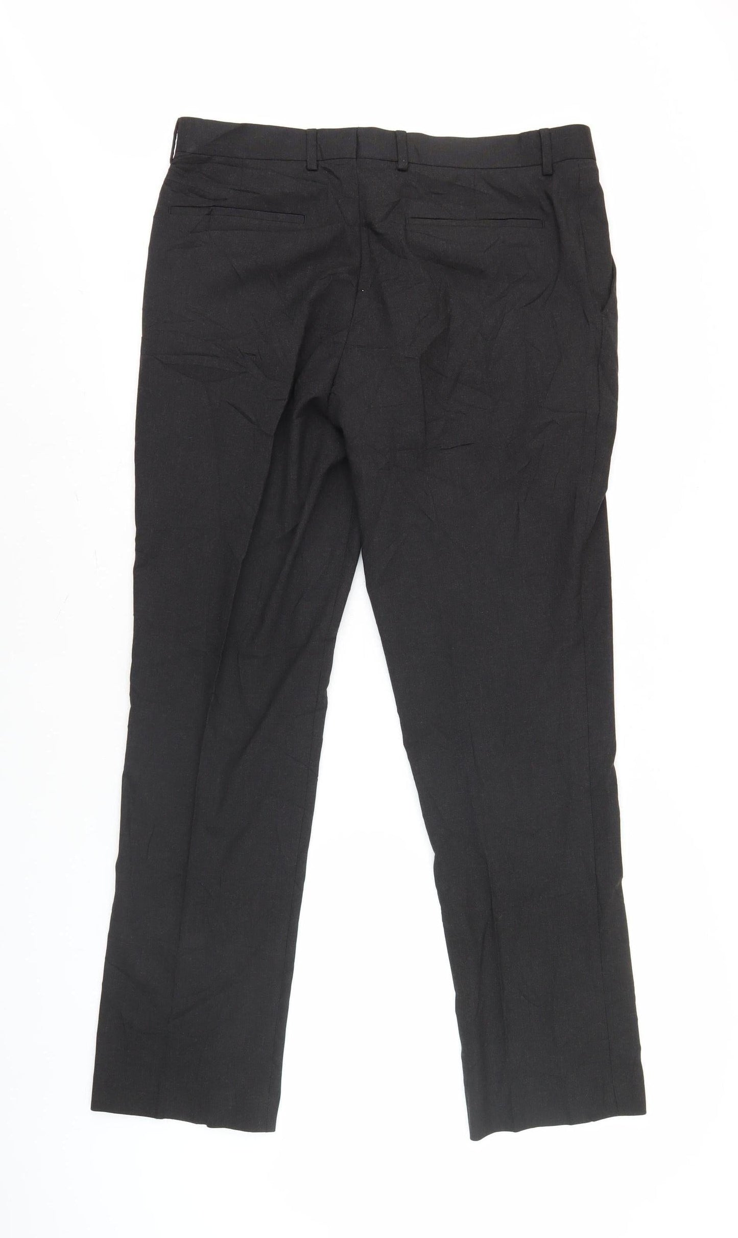 ASOS Men's Black Regular Trousers Size 34 Waist