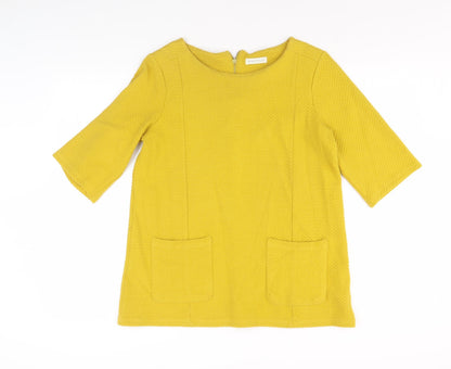 Womens UK Size 12 Whistles Yellow Tunic Blouse