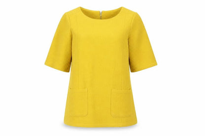 Womens UK Size 12 Whistles Yellow Tunic Blouse