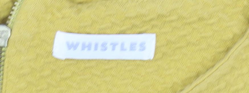 Womens UK Size 12 Whistles Yellow Tunic Blouse