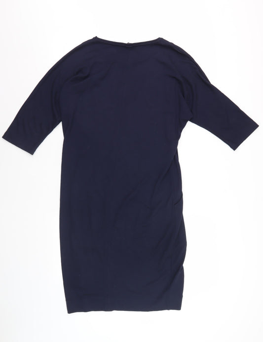 Jaeger Women Blue Sheath Dress XS