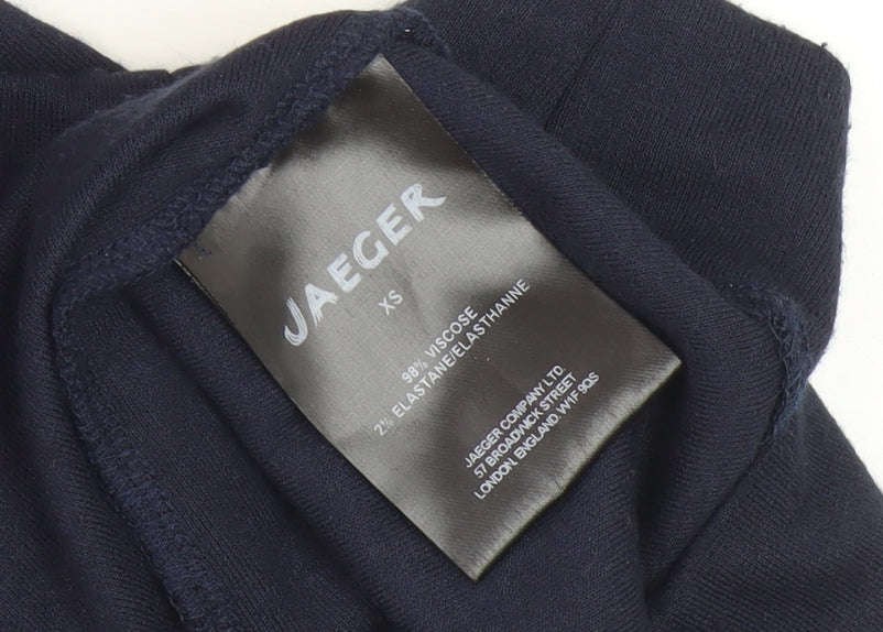 Jaeger Women Blue Sheath Dress XS