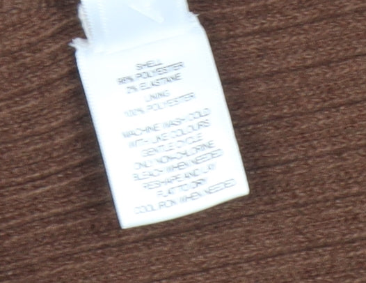 Wynne Layers Brown Corduroy Pea Coat 3XL Unisex