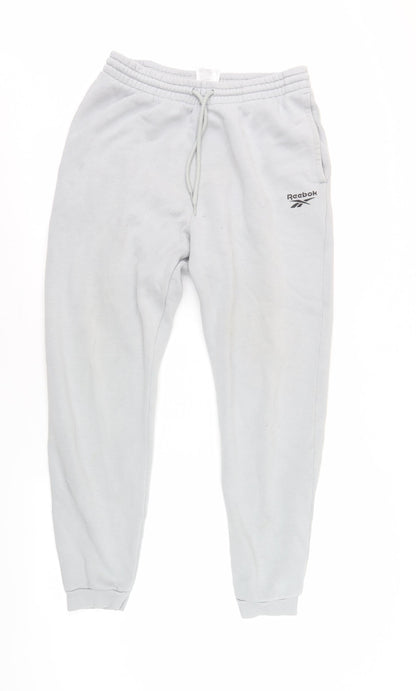 Reebok Men’s Grey Jogger Trousers M Fleece Activewear