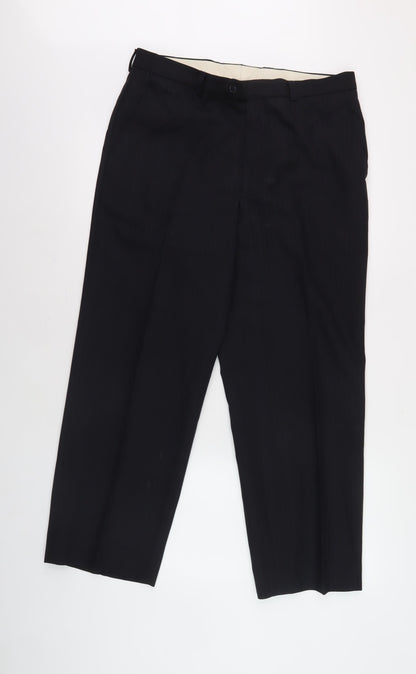 Marks and Spencer Men's Black Dress Pants 34W