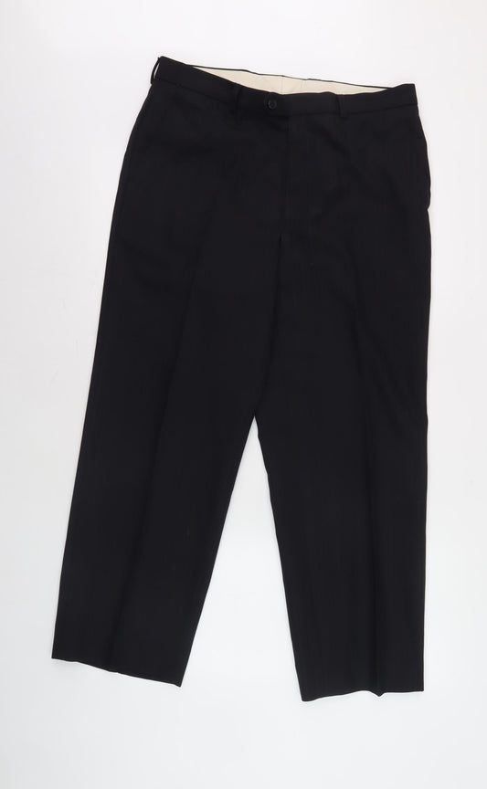 Marks and Spencer Men's Black Dress Pants 34W