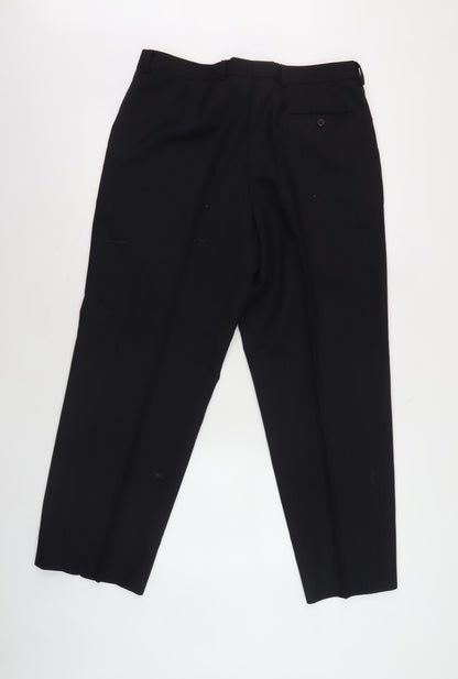 Marks and Spencer Men's Black Dress Pants 34W