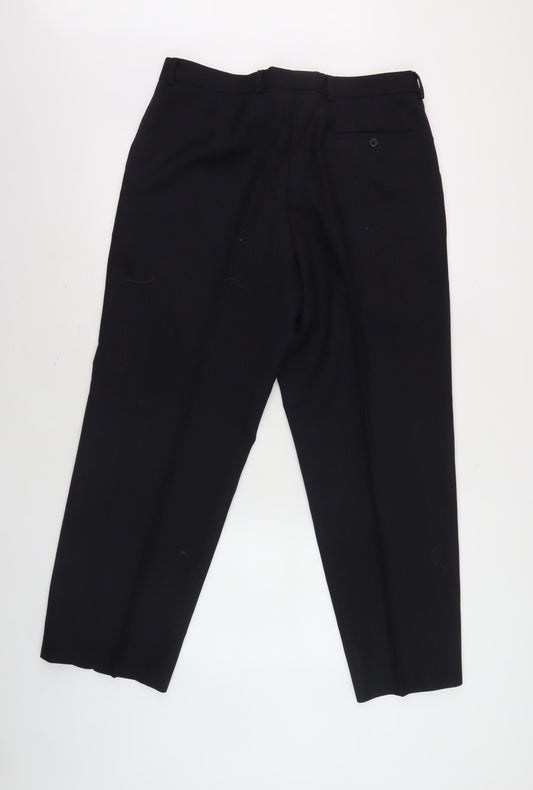 Marks and Spencer Men's Black Dress Pants 34W