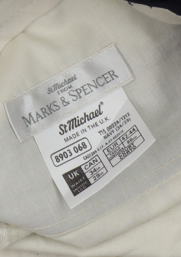 Marks and Spencer Men's Black Dress Pants 34W