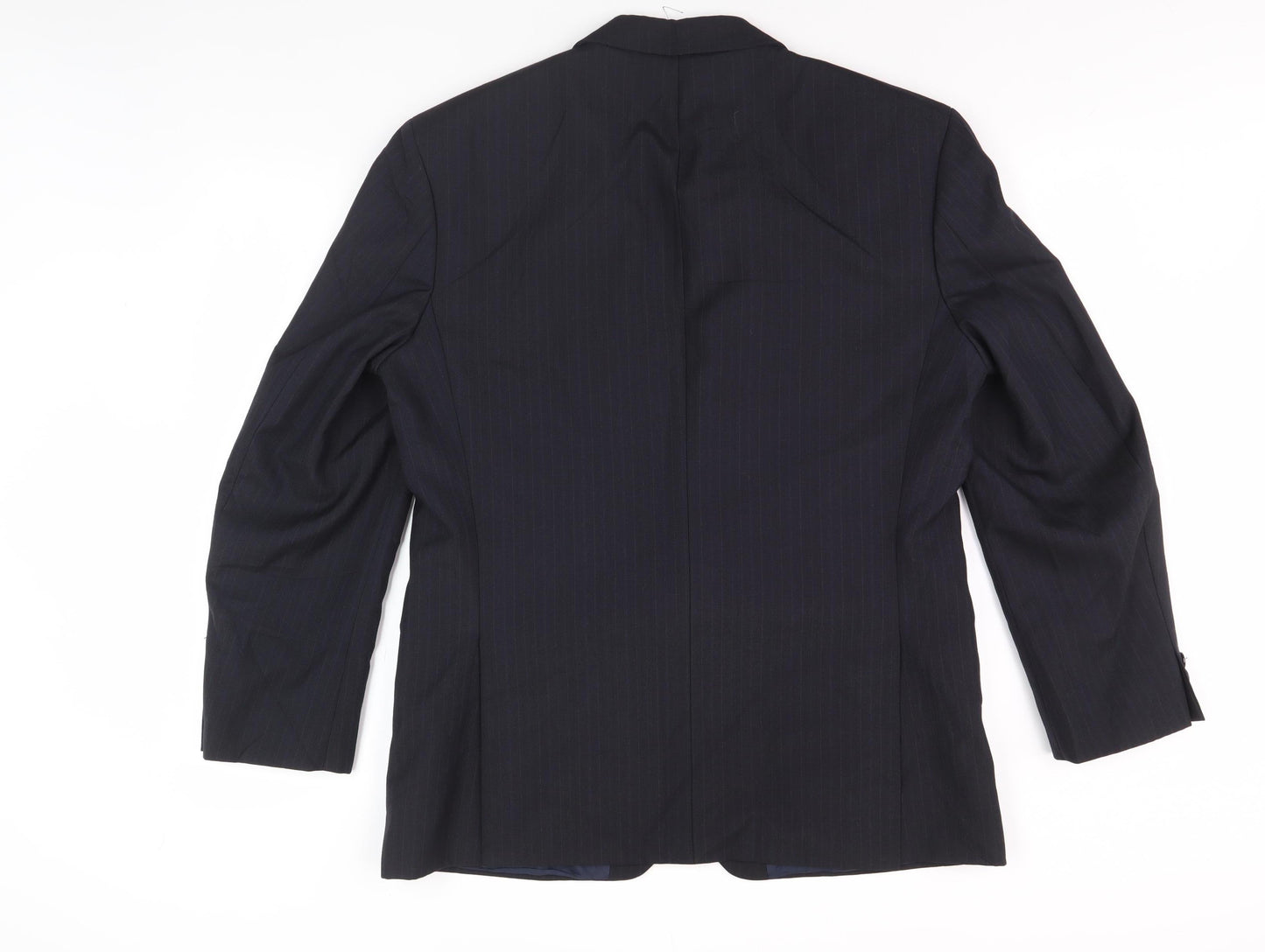 Marks and Spencer Men's Blue Blazer, Size 40, Striped