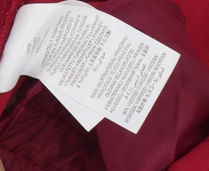 Womens UK Size 10 Boden Regular Fit  Red Trousers