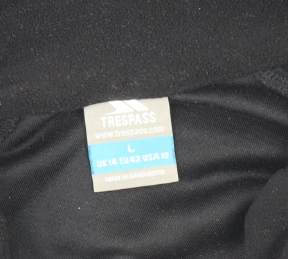 Unisex Adults UK Size L Trespass Black Hiking Walking Gym & Training Pullover