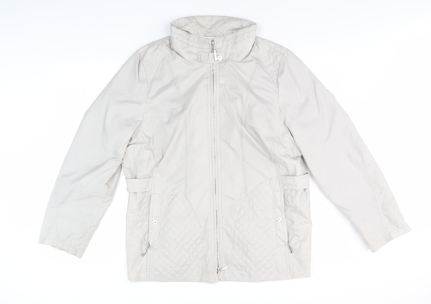 Gerry Weber Women Beige Quilted Jacket Size 18